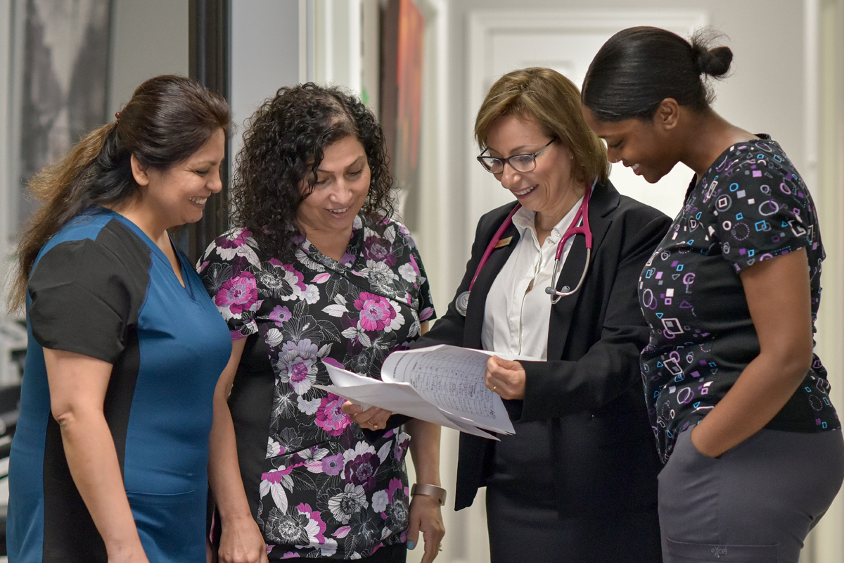 Dr. Maya Barnouti at Postmaster Medical Clinic in Oakville, Ontario